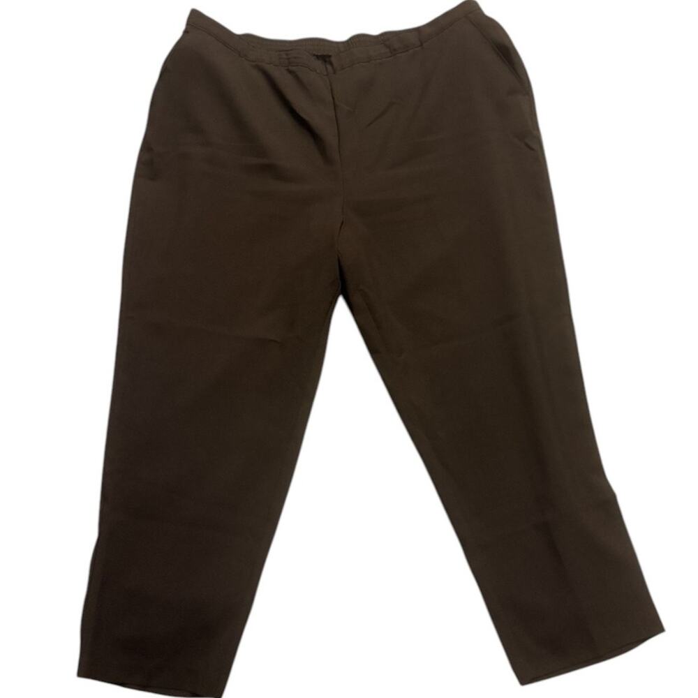 Laura Scott Woman Pull On/Elastic Waist  Dress Pants  Size 26WP in Brown